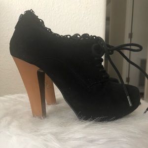Black ankle boots